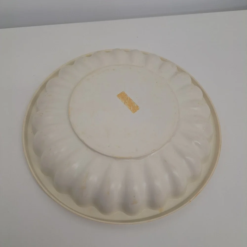 VTG Ullman Co Christmas Goose Family Plastic Serving Bowl Tray Platter Holiday